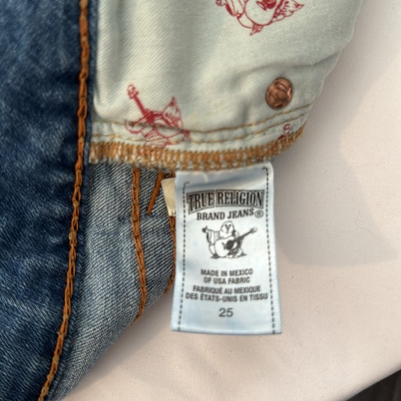 True Religion Size 25 Rust Brown Big T BPQL COASTL SNSE Low Rise Skinny Jeans - Picture 8 of 13